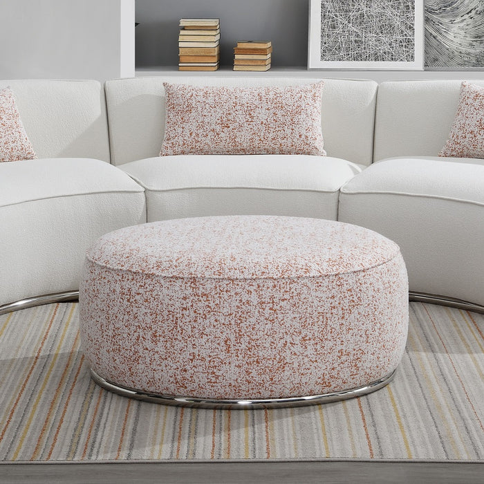 Sahara 53"W Boucle Ottoman