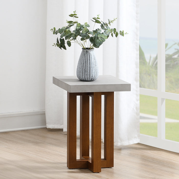 Keven 24"H Square End Table