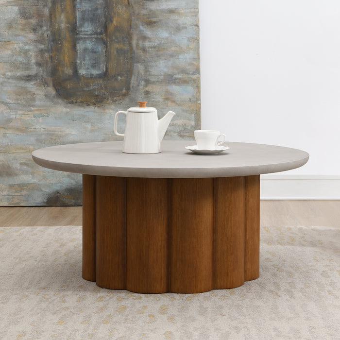 Evelyn 39"Dia Round Coffee Table