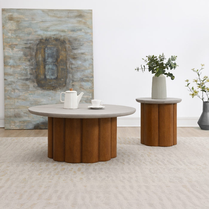 Evelyn 39"Dia Round Coffee Table