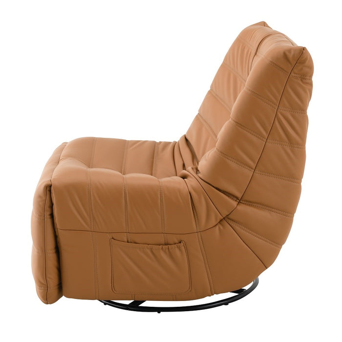 Talmon 32"W Chenille Glider Recliner with Swivel