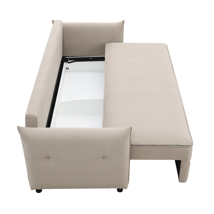 Irina 87"L Upholstered Sofa with Sleeper