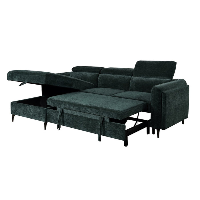 Zadok 100"L Chenille Sectional Sofa