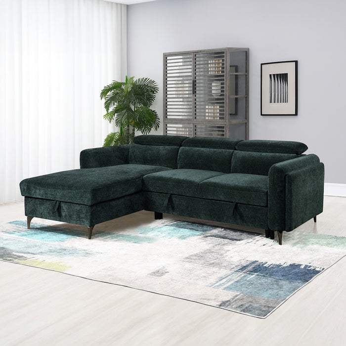 Zadok 100"L Chenille Sectional Sofa