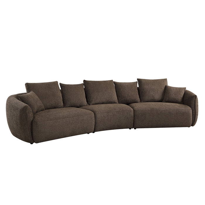 Bash 145"W Sofa with 7 Pillows