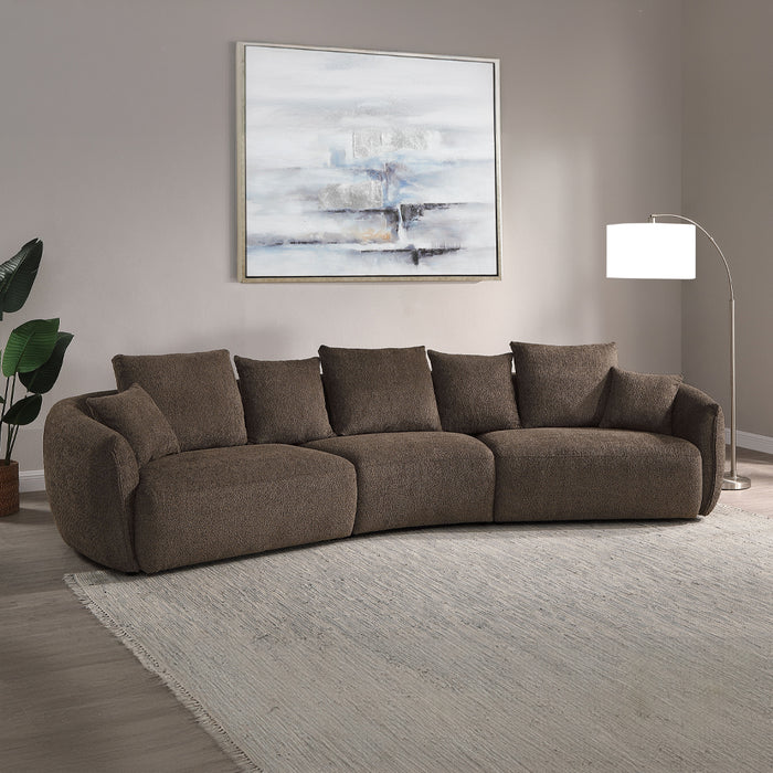 Bash 145"W Sofa with 7 Pillows