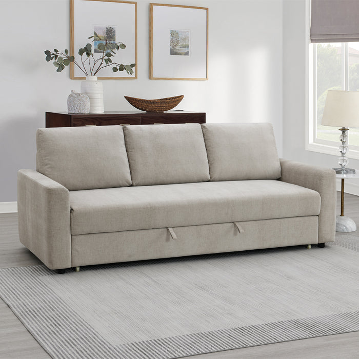 Leira 89"L Upholstered Sofa with Sleeper