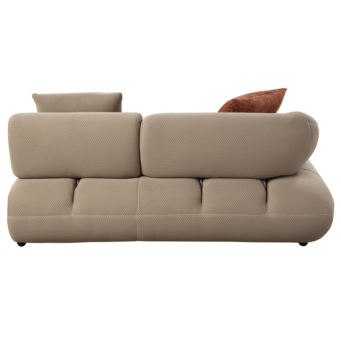 Carrick 139"L Upholstered Sectional Sofa with 6 Pillows