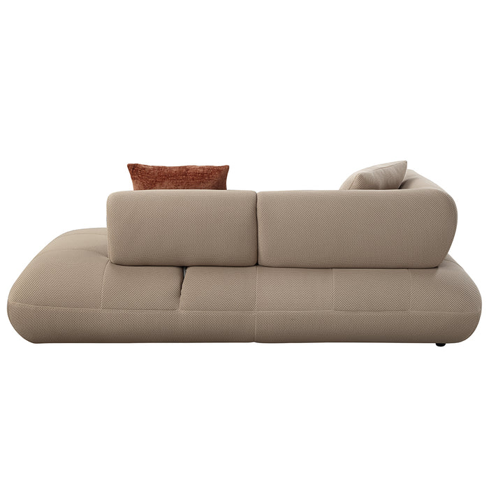 Carrick 139"L Upholstered Sectional Sofa with 6 Pillows