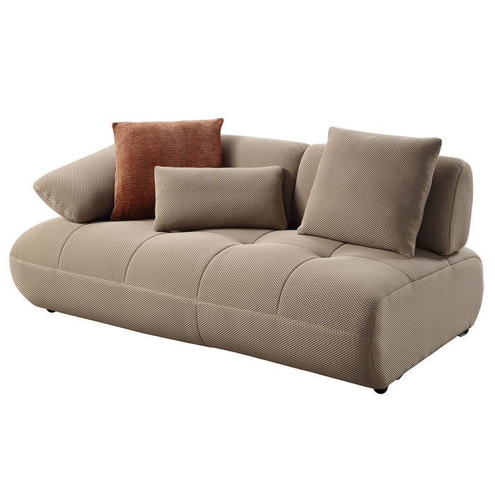 Carrick 139"L Upholstered Sectional Sofa with 6 Pillows