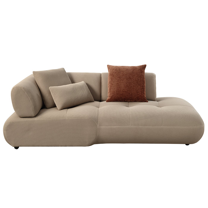 Carrick 139"L Upholstered Sectional Sofa with 6 Pillows