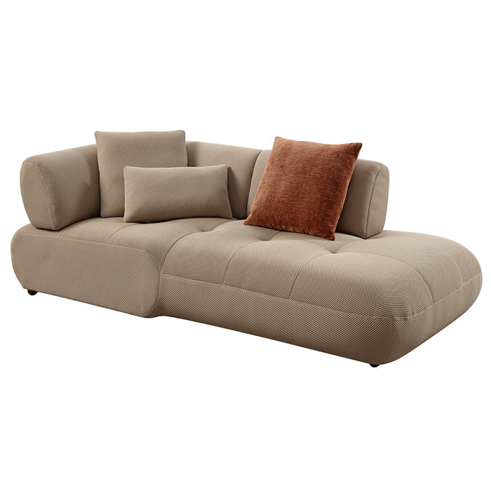 Carrick 139"L Upholstered Sectional Sofa with 6 Pillows