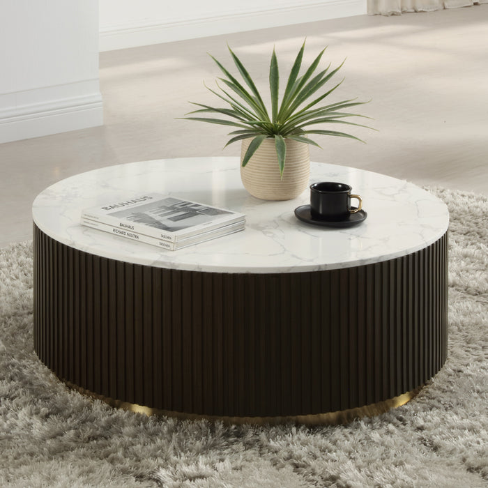 Clayten 35"Dia Round Coffee Table