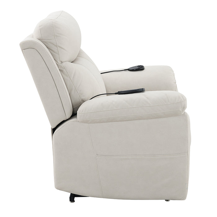 Chriki 41"L Upholstered Power Recliner with Lift & Heating & Massage