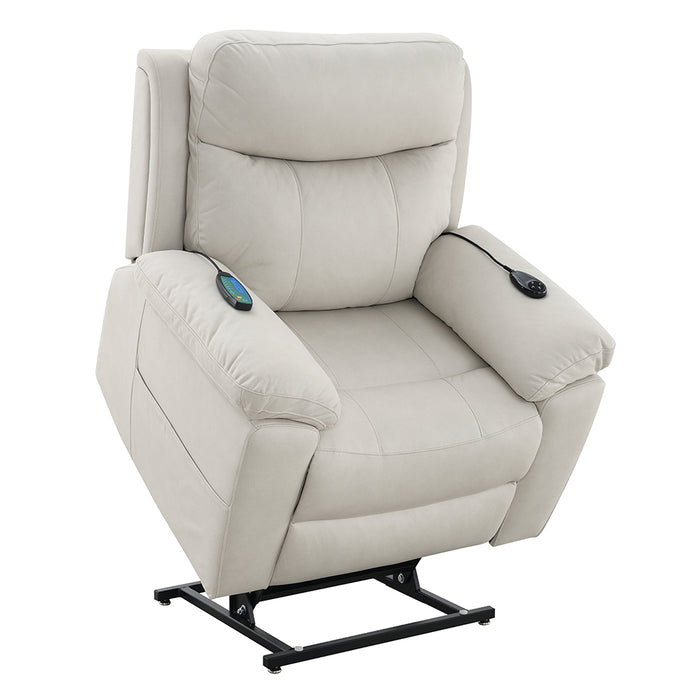 Chriki 41"L Upholstered Power Recliner with Lift & Heating & Massage