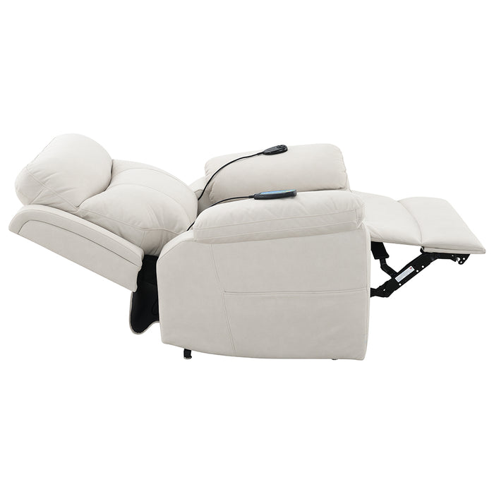 Chriki 41"L Upholstered Power Recliner with Lift & Heating & Massage