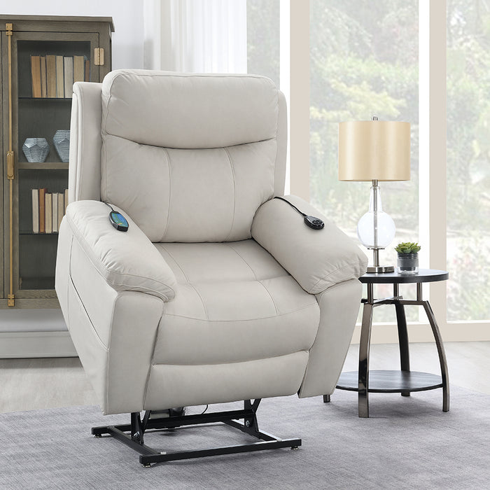 Chriki 41"L Upholstered Power Recliner with Lift & Heating & Massage