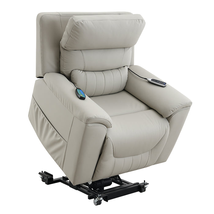 Marsha 40"L Upholstered Power Recliner with Lift & Massage