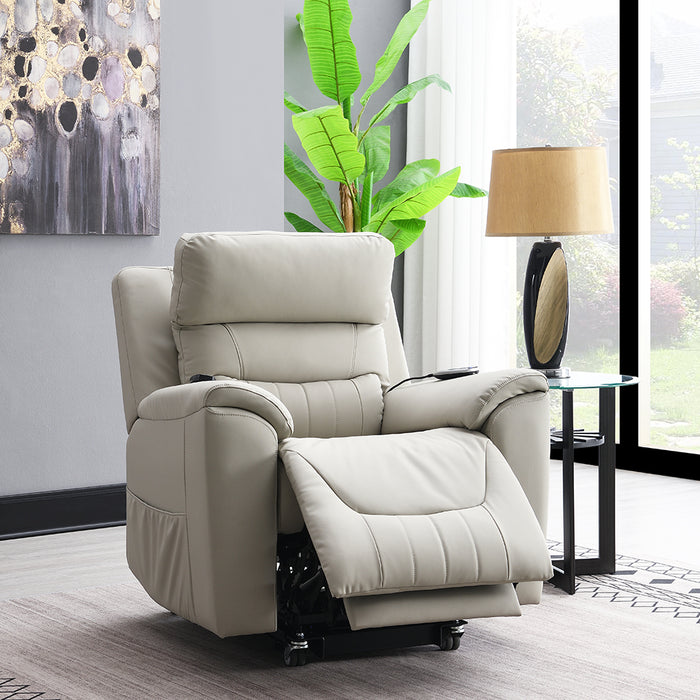 Marsha 40"L Upholstered Power Recliner with Lift & Massage