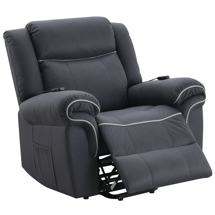 Domana 41"L Upholstered Power Recliner with Lift & Heating & Massage