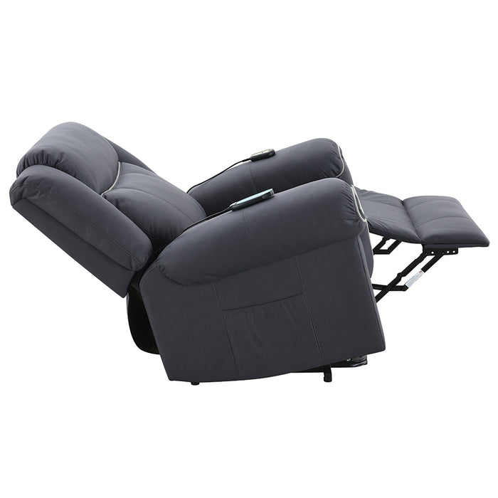 Domana 41"L Upholstered Power Recliner with Lift & Heating & Massage