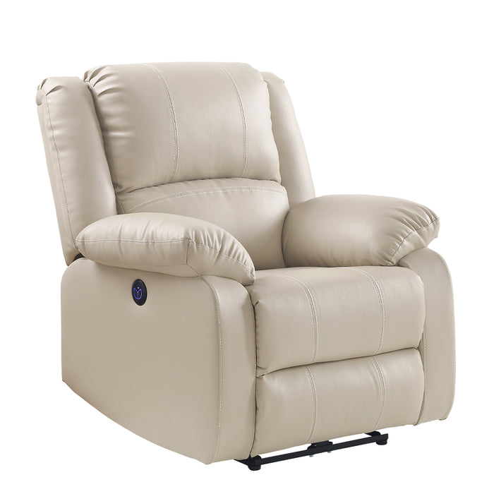 Zuriel 34"W Upholstered Power Motion Recliner with USB