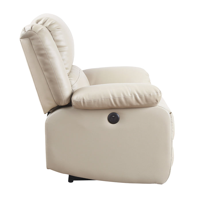 Zuriel 34"W Upholstered Power Motion Recliner with USB