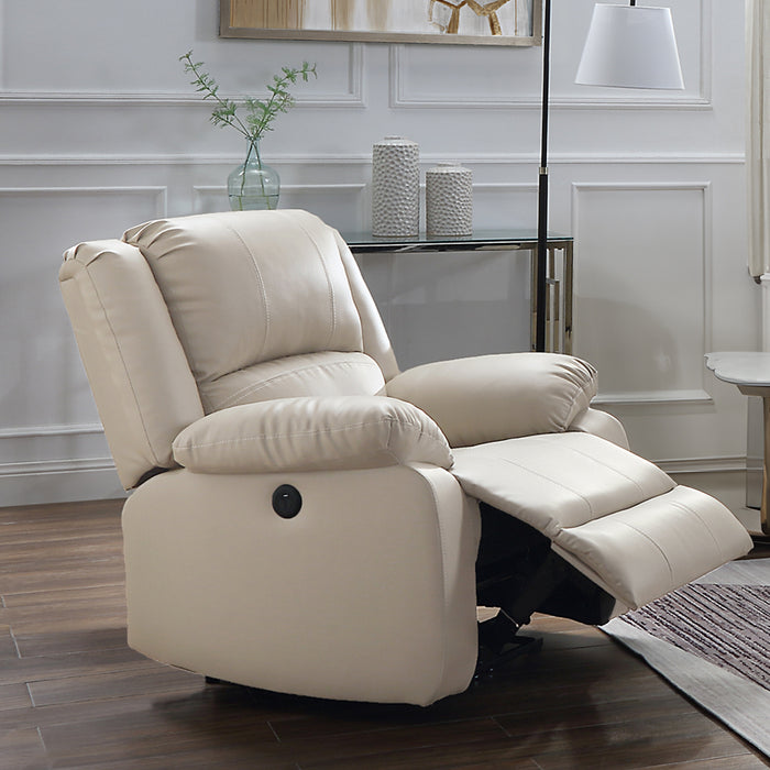 Zuriel 34"W Upholstered Power Motion Recliner with USB