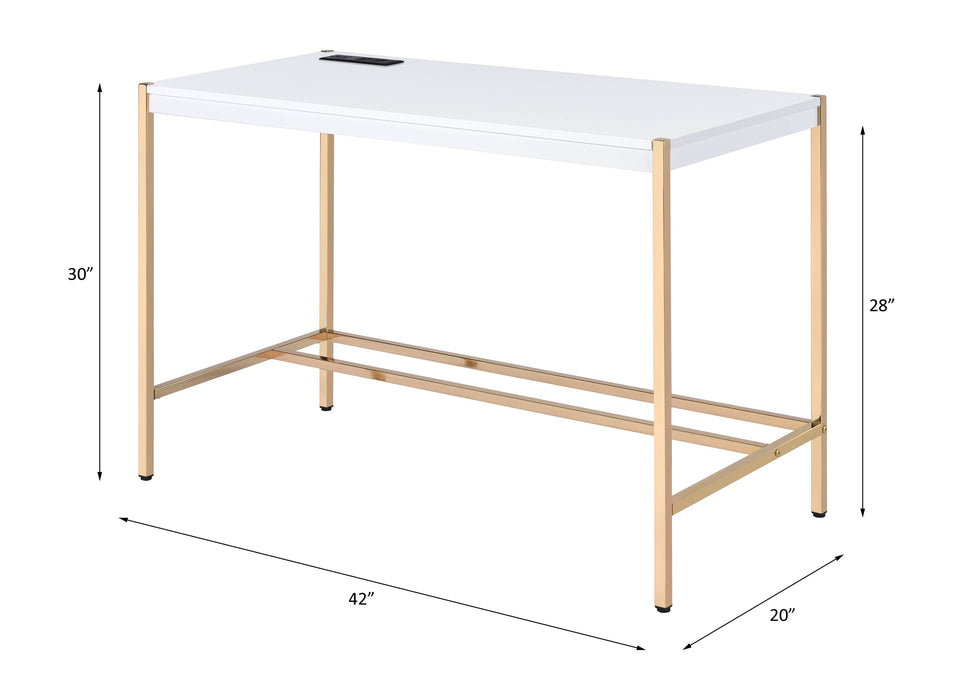 Midriaks 42"L Writing Desk with USB