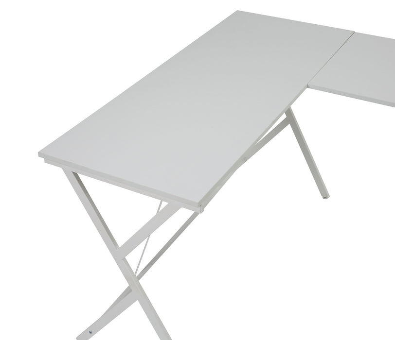 Demas 62"L Computer Desk with X-Shape Metal Frame