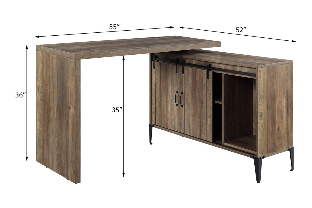 Zakwani 55"L Writing Desk with USB