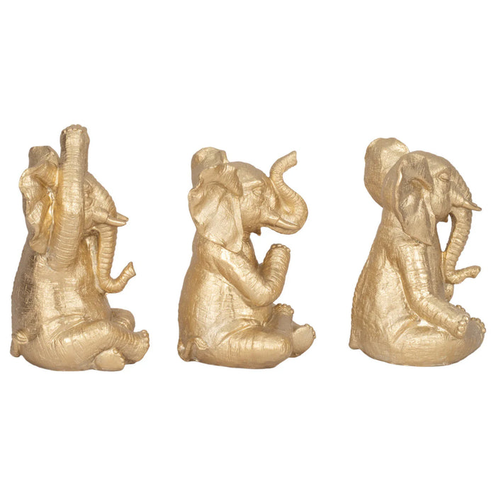 Resin Yoga Elephants