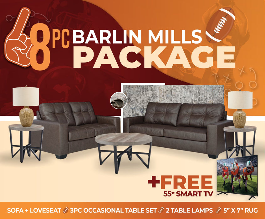 Barlin Mills 8-Piece Living Room Package