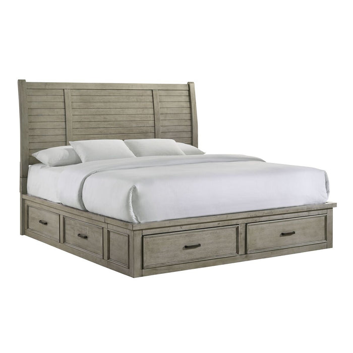 Sullivan King/Queen Storage Bed in Drift Grey