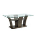 Dapper Walnut Rectangular Dining Table - Canales Furniture