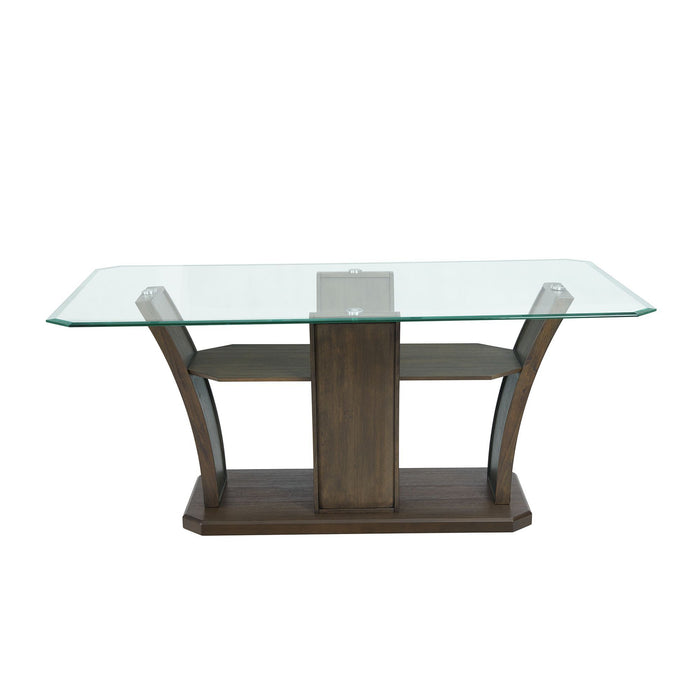 Dapper Walnut Rectangular Dining Table - Canales Furniture