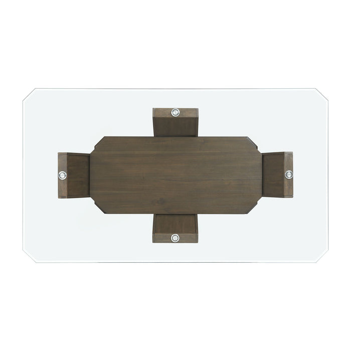 Dapper Walnut Rectangular Dining Table - Canales Furniture